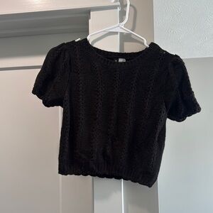 H&M Black Knit Top